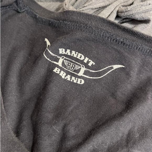 Bandit Brand Grey Thunderbird Graphic Long Sleeve Crewneck Tee TShirt M - Picture 6 of 6